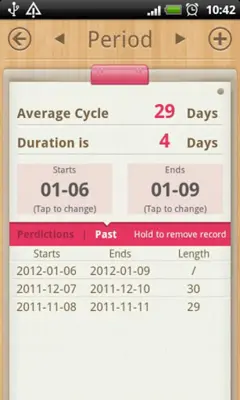 Period Calendar android App screenshot 4